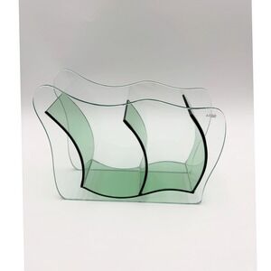 Azoo Glass Nano Aquarium Wavy Modern Aquascape Tank Modern Decor Display Planter